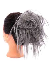 Synthetic High Temperature Resistant Wig Hair Bands Elastic Hair Bands Messy Synthetic Hair Bands Hair Bun Wigs Women's Hair Pieces Wigs