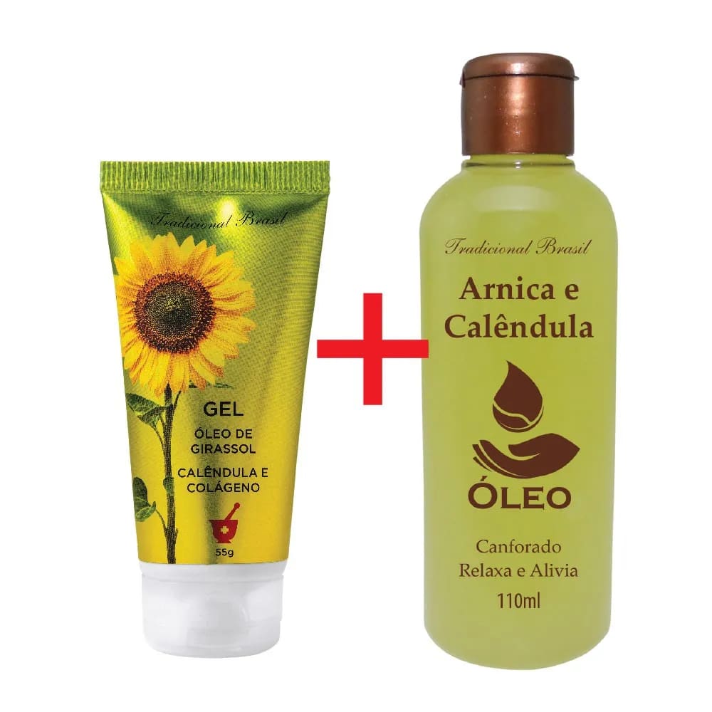 Sunflower Kit - Contains 1 Arnica And Calendula Oil 110ml And 1 Gel With Sunflower Oil 55g - Lucys - Nhiều màu - Xem 1