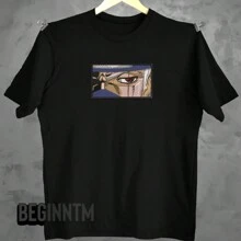 Kakashi Embroidered Anime T-Shirt Unisex 100% Cotton Geek Blouse