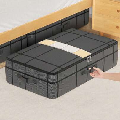 1 Hộp đựng đồ dưới gầm giường, Túi đựng đồ gia dụng dạng ngăn kéo phẳng, Túi đựng đồ dung tích lớn, Hộp đựng quần áo và quần chống ẩm, Hộp đựng đồ dưới gầm giường, Túi đựng đồ chống thấm nước và chống ẩm, Thiết kế gấp gọn tiết kiệm không gian, Cửa sổ trong suốt, Chất liệu cao cấp, Tay cầm chắc chắn.