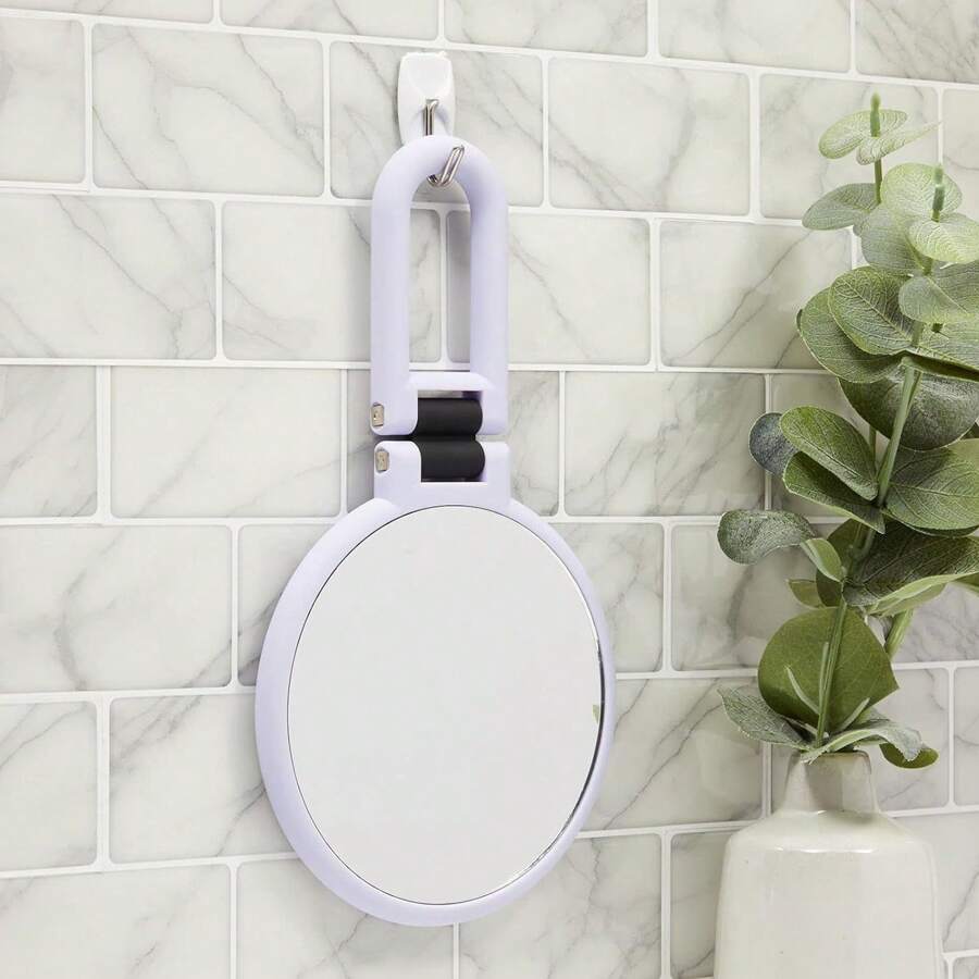 Portable Travel Mirror - 5X Magnifying Folding Cosmetic Mirror - Desktop Makeup Mirror - For Check Your Makeup - White - View 1