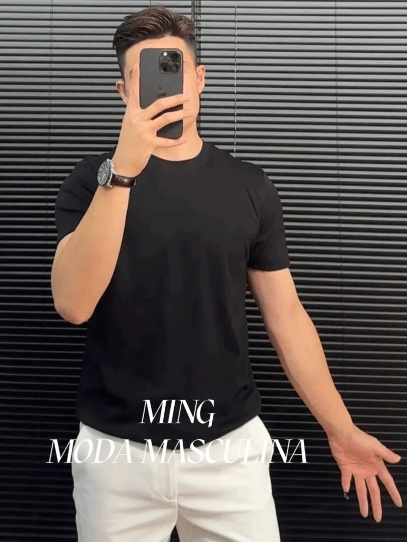 *"Classic" Plain Short Sleeve T-Shirt 100% Cotton Basic S-G3 - màu đen - Xem 1
