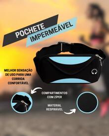 Running Waist Bag Waterproof Sports Cell Phone Holder Fitness Men Women Money Belt - 紫色 - 查看 4