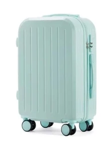 新鮮風格多功能粉色行李箱,配有密碼鎖和萬向輪,高容量行李手推車袋,適用於旅行、男女士,帶有usb充電端口,旅行、學校、度假、蜜月、留學、學生適用