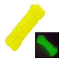 10/100m/Pieza Cordón multicolor arcoíris de 7 hebras que brilla en la oscuridad de 4mm, adecuado para uso múltiple al aire libre, emergencia de supervivencia, cuerda de paracaídas, trenzado de pulseras, camping, picnic, tendedero, correa para mascotas, duradero hilo DIY