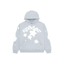 Sudadera con capucha Sp5der Beluga gris jaspeado - Multicolor - Ver 1