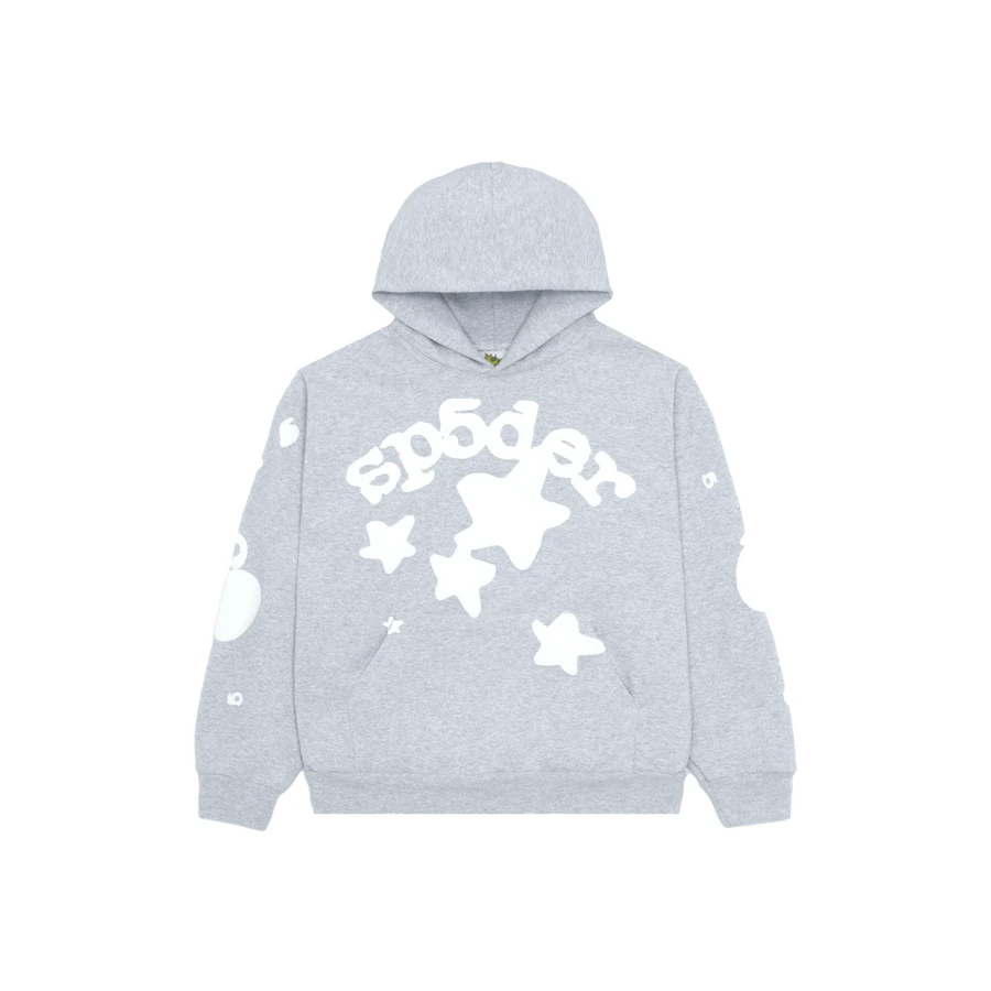 Sudadera con capucha Sp5der Beluga gris jaspeado - Multicolor - Ver 1