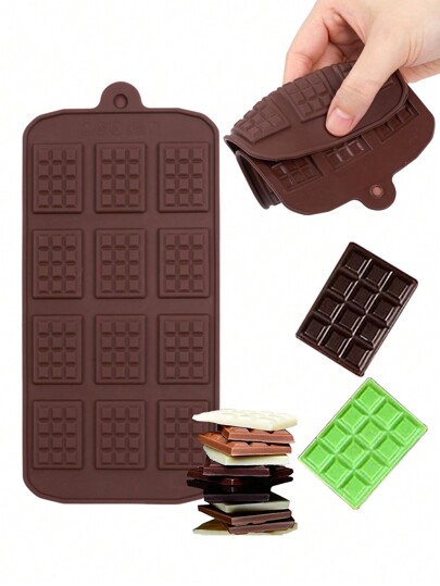 1pc 12 Girds Shaped Silicone Mold