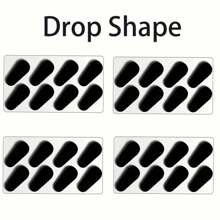 每包8件/16件/32件眼镜鼻托，柔软泡沫鼻托，自粘防滑眼镜鼻托，EVA泡沫眼镜鼻托，高鼻托柔软无痕，防滑板材质眼镜鼻贴（1.5毫米厚）