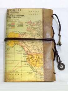 Journal - 1Pc A6 Notepad, 180 Pages Kraft Paper - High Quality Leather - Vintage Style - Iron Tower Pattern Booklet - With 2 Pockets - Removable Binder, Suitable As A Gift, Unisex - Daily Planner, Study Planner, Life Record, To-Do List, Travel, Multi-Purpose - Notebook - 7.3 * 5.1 In/ Handbooks -Very Retro And Special Journal - Loose-Leaf Binder - Multicolor - View 9