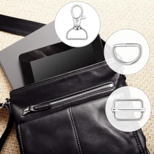 15/30/45/60/90pcs Swivel Lobster Clasp With D-Ring And Sliding Clasp Kit, Lanyard Springs Hook Key Chains, Useful For Key Rings, Wallets, Hardware, Sewing Craft Projects - Keychain - View 5