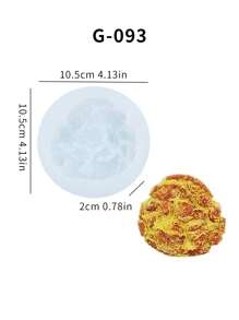 1 Khuôn silicon S DIY Khuôn bóp nến thơm - Nhiều màu - Xem 4