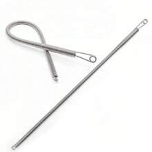 Newly Upgraded Flexible & Versatile Spring Loaded String Threading Tool For Drawstring, Elastic, Lace - Silver - View 1