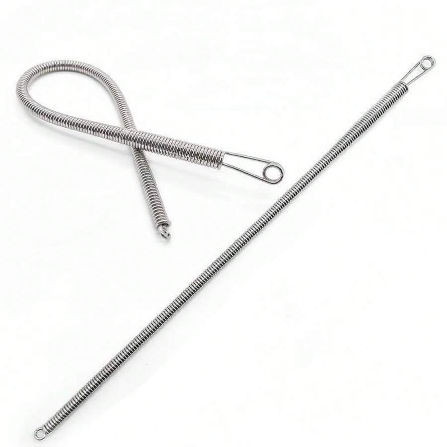 Newly Upgraded Flexible & Versatile Spring Loaded String Threading Tool For Drawstring, Elastic, Lace - Silver - View 1