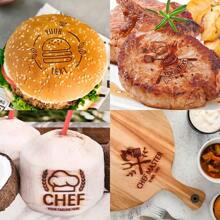 Branding Iron For Wood - Custom Metal Branding Iron Leather Stamps Wedding Stamps Personalized Branding Iron For Meat Wood Back To School,Back To School,School Supplies - 1inch - View 4