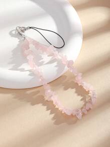 Telefoonbandje met kralen van natuurlijke kristalsteen, armband met kralen van edelsteen, telefoonkoord, cadeau voor moeder, familie, vrienden, verjaardag, vakantie, telefoonhanger, telefoonketting