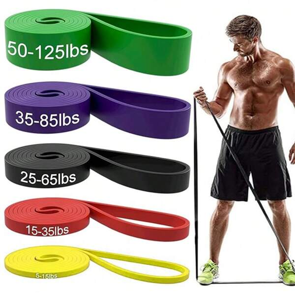 1pc Resistance Bands, Exercise Bands Pull Up Assist Bands - Workout Bands Set - Mobility Band Powerlifting Bands For Men And Women Fitness Training,Home Workouts Gym Accessories