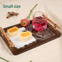 1 Khay tre có tay cầm màu vàng, Khay đựng đồ ăn bằng tre có họa tiết đá cẩm thạch, Khay đựng đồ ăn sáng đựng cà phê, đồ ăn tối, Khay trang trí cho nhà bếp, Phòng ngủ - Trở lại trường - Nhiều màu - Xem 13