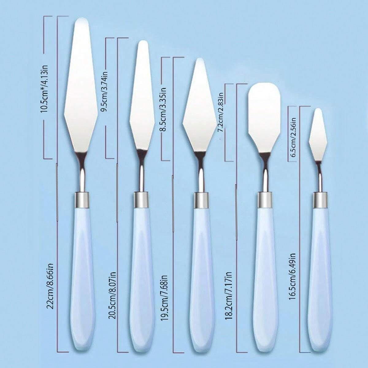 5pcs Set Macaron Color Art Palette Knives for Sale Australia New