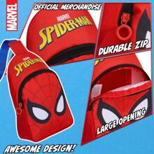 Marvel Spiderman Cross Body Bag With Adjustable Strap Shoulder Sling Backpack Travel Holiday Days Out - Red - View 5