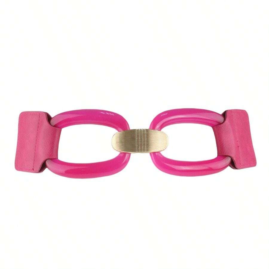 Women's Elastic Belt - 玫紅色 - 查看 1