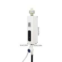 SENDERPICK Electric Instant Water Heater Shower Bathroom Mini Instant Water Heater Electric Water Heater With LED Display And Shower Head (5500W With Shower Head) - 白色 - 查看 4