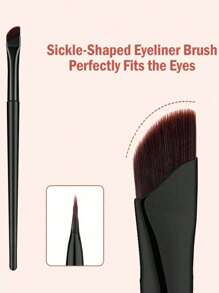 7件套眼部化妆刷套装，包括眉刷、眼线刷和斜角眼影刷，专业化妆工具，眉刷，眼影刷，螺旋刷，螺旋刷，赠品 - 彩色 - 查看 4