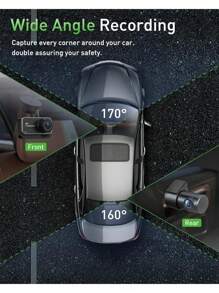 GMAIPOP 行車記錄器4k Wifi攝像頭,配有32g Sd卡,前後車用wifi行車記錄器,車載黑匣子