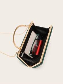 LETODE 4 件水钻首饰套装闪亮项链耳环手链套装适用于婚礼手拿包女士钱包和手提包优雅宴会晚宴斜挎包 - 綠色 - 查看 10