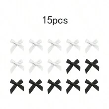 30/15 chiếc kẹp tóc nơ ruy băng satin cho nữ, kẹp tóc lụa ngọt ngào, phụ kiện tóc công chúa thanh lịch, phong cách ballet Y2K, mini dễ thương, thích hợp sử dụng hàng ngày, trang phục mùa đông cho phụ nữ, nơ - Nhiều màu - Xem 3