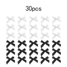 30/15 chiếc kẹp tóc nơ ruy băng satin cho nữ, kẹp tóc lụa ngọt ngào, phụ kiện tóc công chúa thanh lịch, phong cách ballet Y2K, mini dễ thương, thích hợp sử dụng hàng ngày, trang phục mùa đông cho phụ nữ, nơ - Nhiều màu - Xem 2