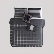 Bebejan Kyle Black 5 Piece Reversible Comforter Set - màu đen - Xem 5