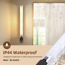 Aigostar Lámpara LED de Espejo con toma de corriente 66.5cm 15W 1350LM Lámpara de Baño 4000K Luz natural Lámpara LED de Pared IP44 230V Luz de Espejo de Baño de Blanco Apliques Espejo de Baño - luz blanca - Ver 3