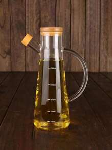 1 件玻璃橄榄油分配器瓶，防漏油壶带测量刻度，厨房油醋酱容器，适用于烹饪、露营、户外烧烤 - 無色 - 查看 9