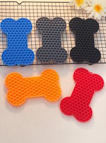 1 件方形宠物舔垫，防滑硅胶慢食垫，适用于狗和猫，宠物用品 - 彩色 - 查看 7