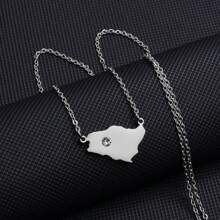 1 pieza Colgante con  de mapa de Arabia Saudita, joyería con símbolo emblema de Arabia Saudita para mujeres y niñas - Multicolor - Ver 15