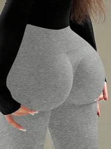 Quần ống loe ôm dáng dành cho nữ, thoải mái, phù hợp cho mùa tốt nghiệp và kỳ nghỉ xuân nhân dịp Quốc khánh. - Xám - Xem 4
