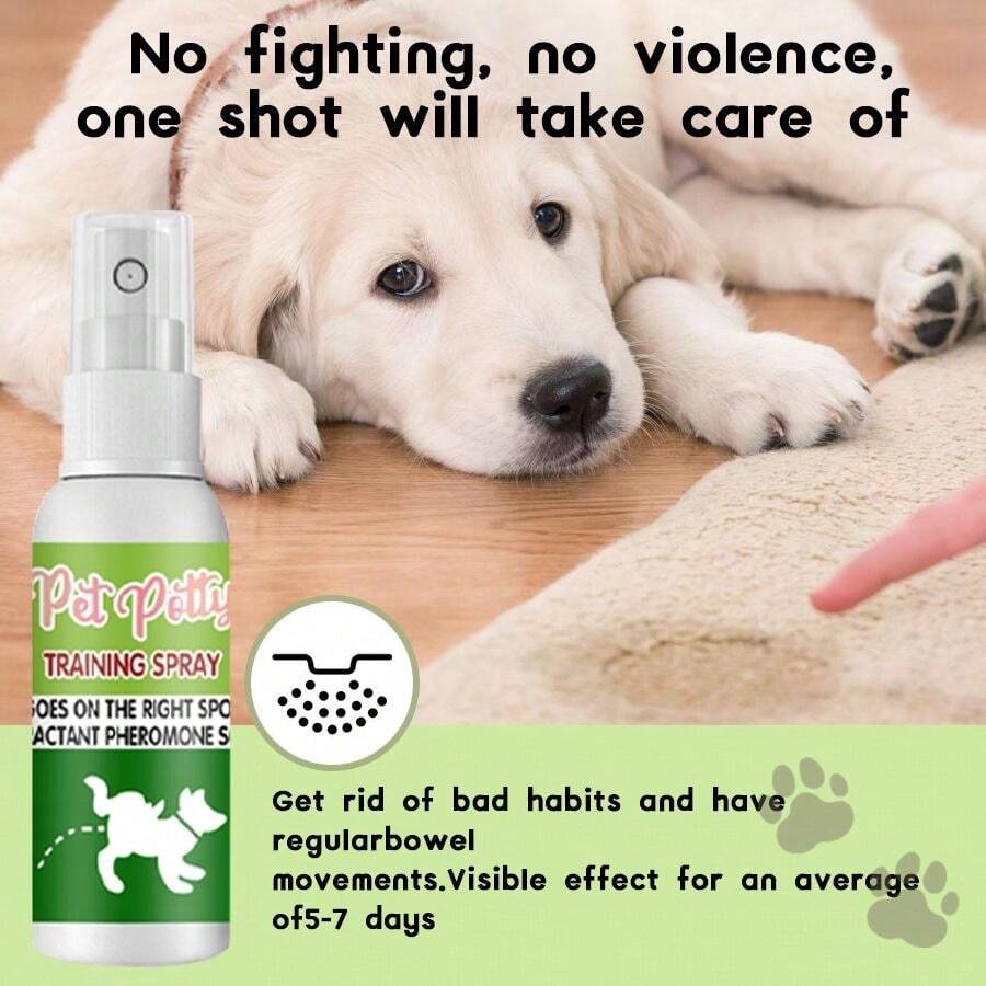 1pc Pet Urine Training Spray, Attracts Cats/Dogs To Urinate In One