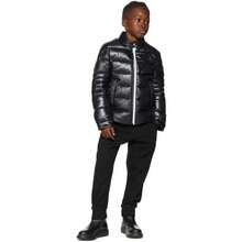 Alexander Queen | Kids Black & Orange Oversized Chelsea Boots - Default - View 5