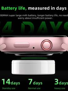 Smartwatch Smart Watch HW9 PRO2 AMOLED Bluetooth Call Chat GPT Series 9 NFC - 粉色 - 查看 5