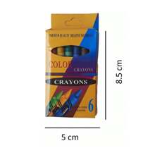 30 Boxes With 6 Colored Crayons Economical Crayons Wholesale Parties Birthdays - Yellow - View 3