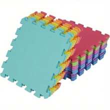 18PCS Foam Play Mat 30x30cm Puzzle Mat With Edges Multicolor Floor Puzzle Mat For Gym Play Area - 18PC - View 1