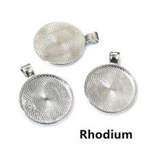 10 piezas base de ajuste para colgante de 25mm de tamaño interior apto para cabujones redondos de 25mm, bandeja de bisel para hacer joyas DIY