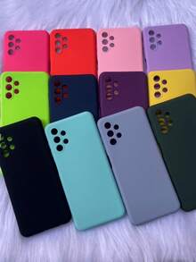 2 In 1 Kit Velvet Colorful Case Cover + Ceramic Film For Samsung J4/J5/J5 (2016)/J6/J7/J7 (2016)/J8 - Hồng - Xem 7