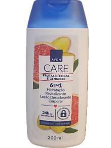 Avon 01 Unidade da Loção Hidratante Care FRUTAS CÍTRICAS E GENGIBRE – Para TODOS OS TIPOS DE PELE - 200ml. - Branco - Visão 2