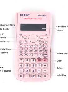 School Engineering Scientific Calculator Students Stationary Calculation Tools Exam Creative Color Calculator - 藍色 - 查看 3