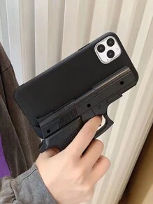 Funda protectora de juguete de arma divertida compatible con iPhone 16, 17/17 Pro/17 Pro Max, 15, 14, 13, 12, 11 Pro Max, diseño de nicho creativo