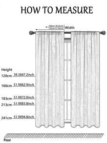 1pc Happy Christmas Themed Sheer Curtain, Semi-Transparent Silky Digital Print Christmas Decor Curtain, Various Sizes