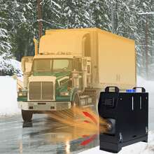 LILIIN 8KW Die-Sel Heater Parking Heater Die-Sel Air Heater, Black/Red 12V Air Fuel Parking Heater With Remote Control LCD Monitor And Silencer For Car RV Boats Truck Motorhome Trailer - 黑色 液晶黑 - 查看 8