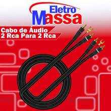 Automotive Compatible Audio Cable 2 RCA To 2 RCA - màu đen - Xem 1
